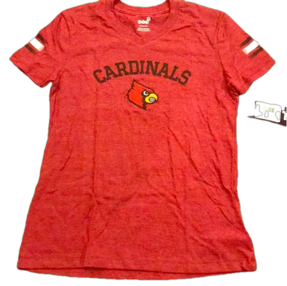 NWT Louisville Cardinals girl’s vneck shirt
